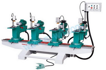 Horizontal multihead drilling machine