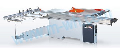 Sliding panel saw machine