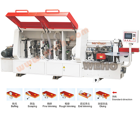 MDF wood edge banding machine